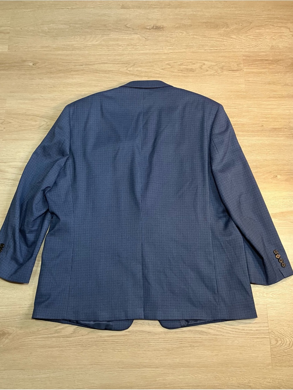 Lauren Ralph Lauren Men's 48S Blue Micro Houndstooth Sport Coat Blazer Jacket - Picture 6 of 6
